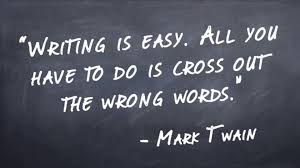 writing quote - Mark Twain